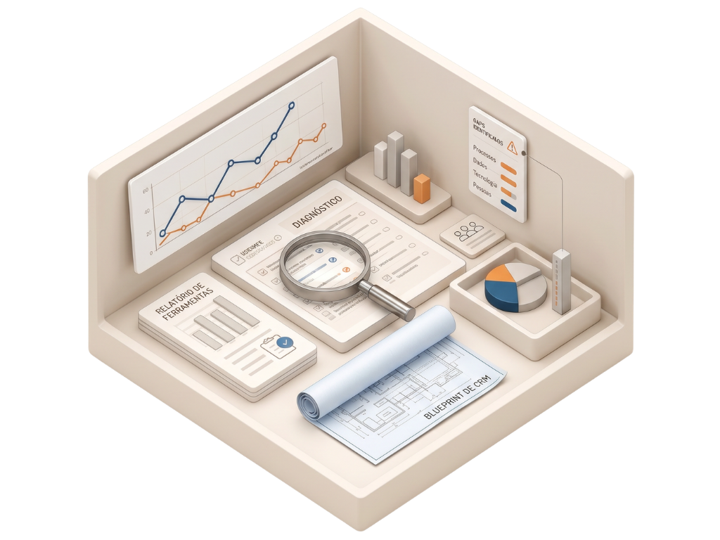 Diagnóstico de CRM — Bloco 1 do Método 3-Blocks